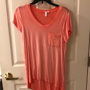 Cable & Gauge soft slinky v neck tunic tee shirt